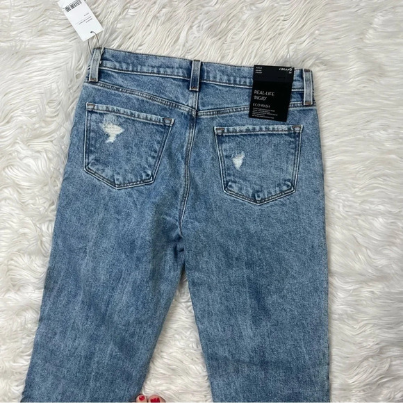 New J BRAND For Theory Adele Straight Mid-Rise Jeans Archive Destruct NWT 26 - Picture 13 of 14